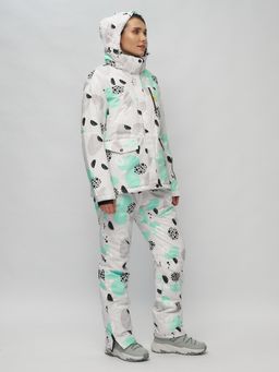 Горнолыжный костюм женский серого цвета 02302-1Sr - Chunmai фото 7