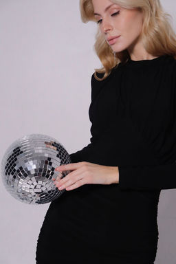 Мини-платье чёрное - Martichelli фото 3