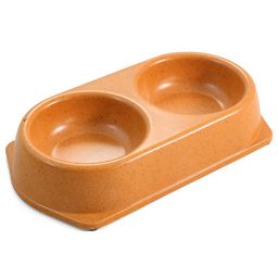 Миска NATURAL из бамбука двойная, 0,18*2л. Цвет в ассортименте - Gamma фото 2