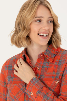 Kad_n Turuncu Jean Elbise - U.s. polo assn фото 2