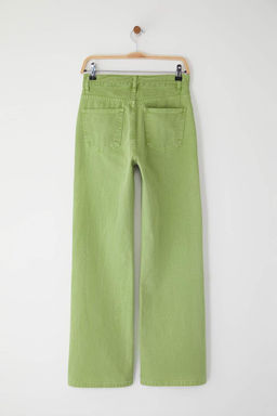 TRENDYOLMILLA Ekru Yuksek Bel Wide Leg Jeans TWOAW24JE00274 фото 12