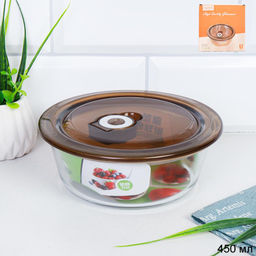 Салатник с крышкой 620 мл / 8000 /уп 48/ в цветной коробке