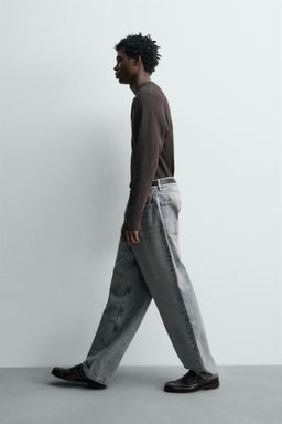 JEANS BAGGY FIT / Gris azul - Zara фото 6
