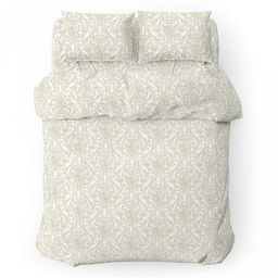 Постельное белье, комплект Евро Макси "Фландрия", 4 предмета: пододеяльник 240х215см на кнопках, простыня 220х240см, 2 наволочки 50х70см с клапаном-запахом, перкаль 115г/м2, хлопок 100%, упаковка "классическая" ПВХ 34,5х41см, "Домашняя мода" (Россия)