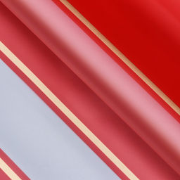 Плёнка для цветов, красный с золотым, 58 см×10 м