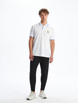 Polo Yaka Real Madrid Bask?l? Erkek Taraftar Ti??rt