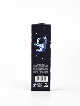 Цена за 10 шт. Ручка пластик пиши-стирай с колпачком "Космонавт", синяя паста, гелевая 0,5 мм