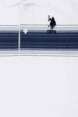 Темно-синяя футболка с воротником-поло для мальчика Неожиданная скидка в корзине - U.s. polo assn фото 4