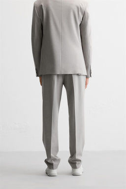 TEXTURED SUIT TROUSERS - Zara фото 3