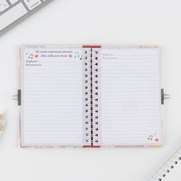 Анкета на замочке, в твердой обложке А6, 40 листов Мои школьные друзья