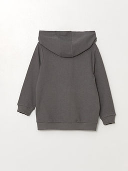 Kap??onlu Uzun Kollu Erkek Bebek Fermuarl? Sweatshirt - Waikiki фото 2