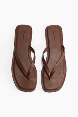 Chancletas de piel