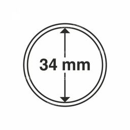 Капсула CAPS для монет диаметром 34 мм LEUCHTTURM 310430