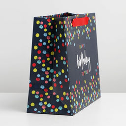 Пакет ламинированный горизонтальный Happy Birthday, ML 27 23 11,5 см - Дарите счастье фото 2