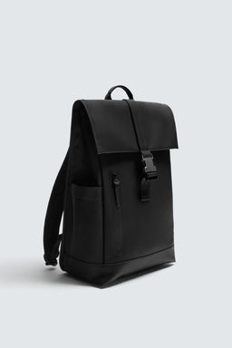 RUBBERISED BACKPACK WITH FLAP - Zara фото 2