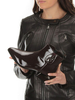 01-PCG265-3 VINOUS Ботинки демисезонные женские (натуральная кожа, байка) - Фабричный китай фото 2