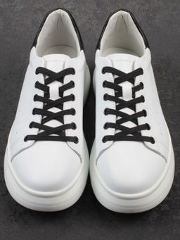 03-YC151-2 WHITE Кроссовки женские (натуральная кожа)