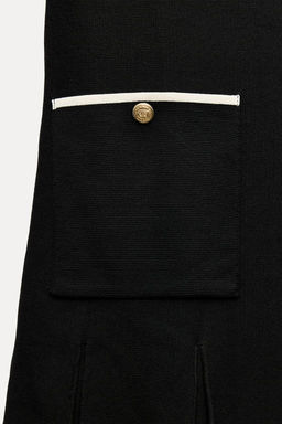SHORT KNIT DRESS WITH BOX PLEATS - Zara фото 7
