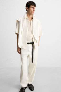 VISCOSE-JUTE TROUSERS - Zara фото 23