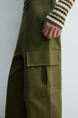 RELAXED FIT CARGO TROUSERS - Zara фото 7