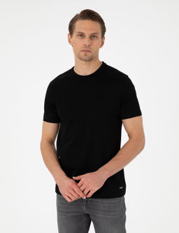 Siyah Slim Fit Ti__rt