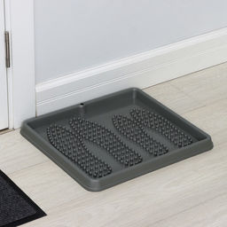 Лоток для обуви малый Darel plastic, 43.5×39 см, пластик, серый