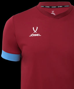 Футболка игровая JOGEL DIVISION PerFormDRY Union Jersey, гранатовый/голубой/белый фото 4
