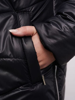 Куртка демисезонная Амелия черный - Yollochka фото 11