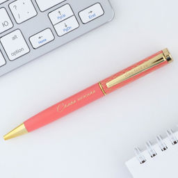 Ручка шариковая, металл, синяя паста 1.0 мм Самая нежная