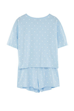 Trendyolmilla Beyaz %100 Pamuklu Puantiyeli ve Kalpli Sortlu Orme Pijama Tak?m? THMSS21PT1485 фото 64