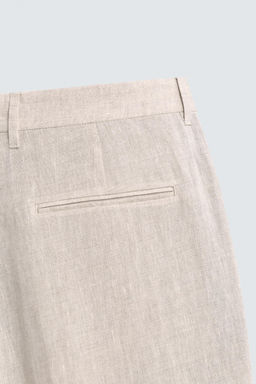 100% LINEN SUIT TROUSERS - Zara фото 20