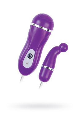 Виброяйцо с пультом управления A-Toys by TOYFA Beany, ABS пластик, фиолетовый, 5,5 см