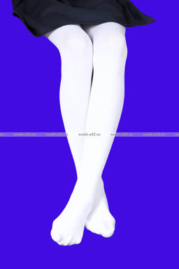 Цена за 12 шт. Колготки детские белые гладкие