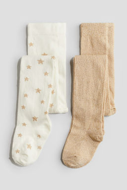 2 leotardos de punto fino