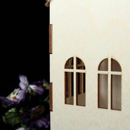 Заготовка для декупажа Чайный домик с окошками 8,5 х 8,5 х 23 см - Дарим красиво фото 3