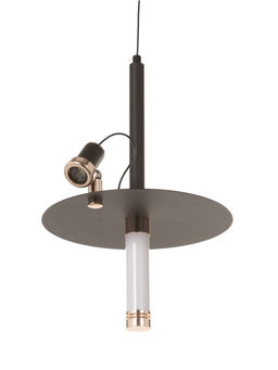 Светильник «Найт» 2×5 Вт LED 4000К черный/золото 24×24×38(+150)см