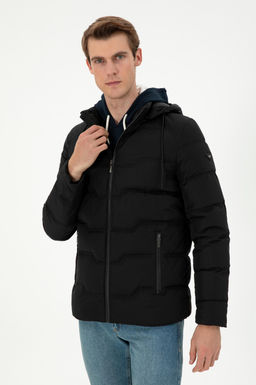 Мужское черное пальто Неожиданная скидка в корзине - U.s. polo assn фото 3