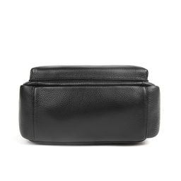 Рюкзак мужской, кожа, MIRONPAN 19163 Черный фото 5