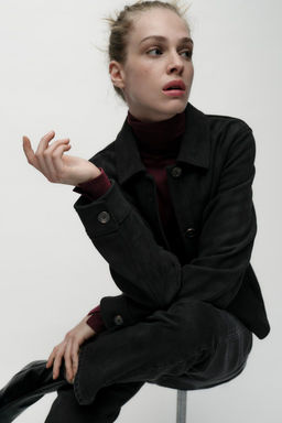 FAUX SUEDE JACKET - Zara фото 3