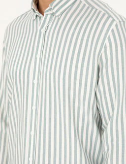 Ye_il Regular Fit _izgili Uzun Kollu G_mlek - Pierre cardin фото 7