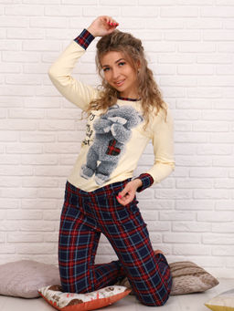 Костюм женский, модель 156, трикотаж (Мишка)