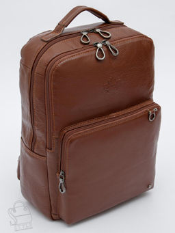 Рюкзак мужской кожаный 3921Z brown Zinimsk