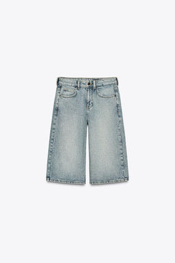 ZW COLLECTION DENIM BERMUDA SHORTS - Zara фото 5