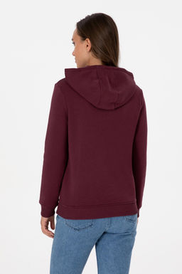 Kad_n Bordo _ardonlu Kap__onlu Basic Sweatshirt - U.s. polo assn фото 5