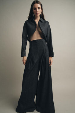 ZW COLLECTION ULTRA HIGH-WAIST WIDE-LEG JEANS