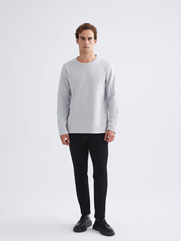 Bisiklet Yaka Uzun Kollu Erkek Ti??rt