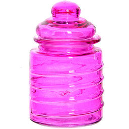 27080 Банка для сыпучих 250 мл стекло MB (х48)цвета в ассортименте