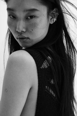 Vestido en pointelle efecto punto escalera - H&m фото 5