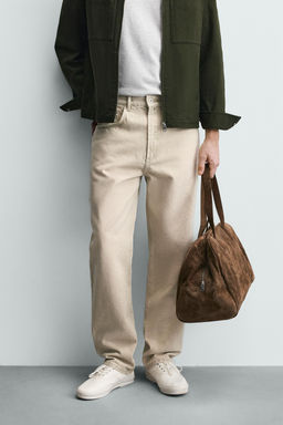 JEANS STRAIGHT ANKLE FIT / Verde gris - Zara фото 2