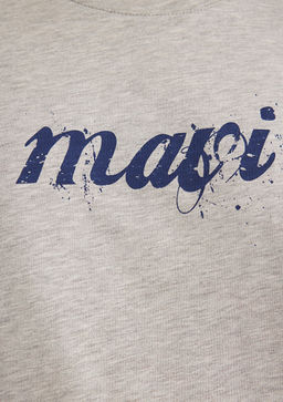 Mavi Logo Bask?l? Gri Tisort  фото 7